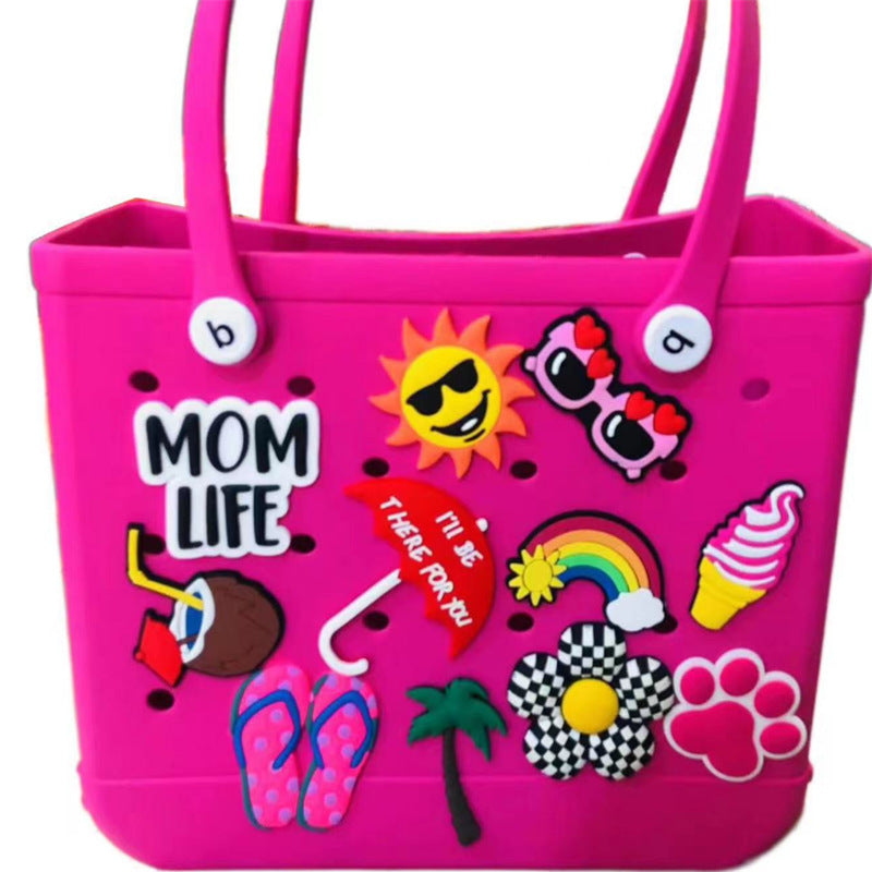 Explosive cross-border EVA beach hole bag Borg bag accessories beach bag DIY accessories shoe buckle accessories - Tropibag