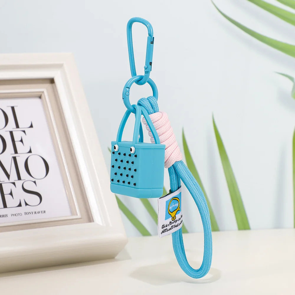 Porte-clés de sac de plage de Simulation de mode, pendentifs de sac pour femmes, pendentif Bogg, breloque de sac, accessoires de portefeuille - Tropibag