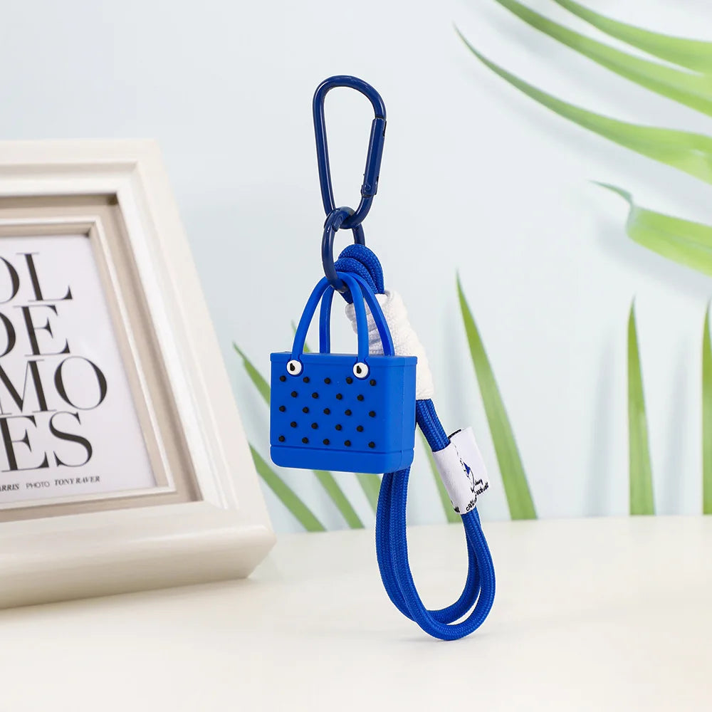 Porte-clés de sac de plage de Simulation de mode, pendentifs de sac pour femmes, pendentif Bogg, breloque de sac, accessoires de portefeuille - Tropibag