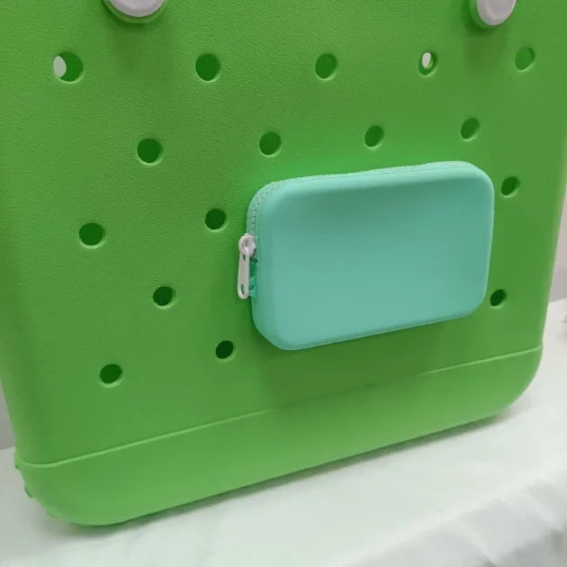 Portefeuille en Silicone, sac de plage, sac de rangement à main, panier EVA pendentif - Tropibag