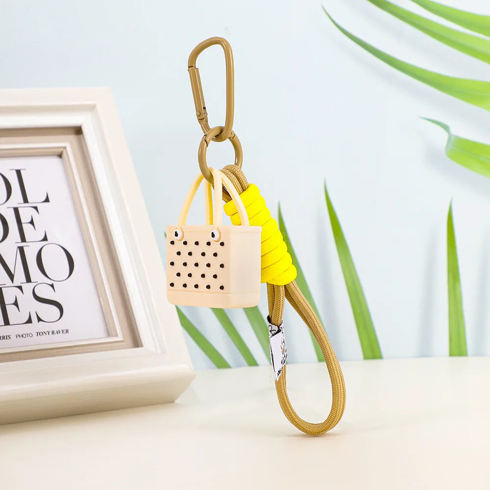 Porte-clés de sac de plage de Simulation de mode, pendentifs de sac pour femmes, pendentif Bogg, breloque de sac, accessoires de portefeuille - Tropibag