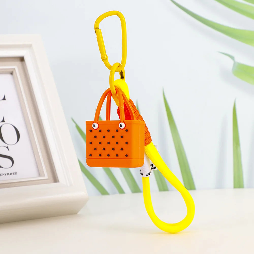 Porte-clés de sac de plage de Simulation de mode, pendentifs de sac pour femmes, pendentif Bogg, breloque de sac, accessoires de portefeuille - Tropibag