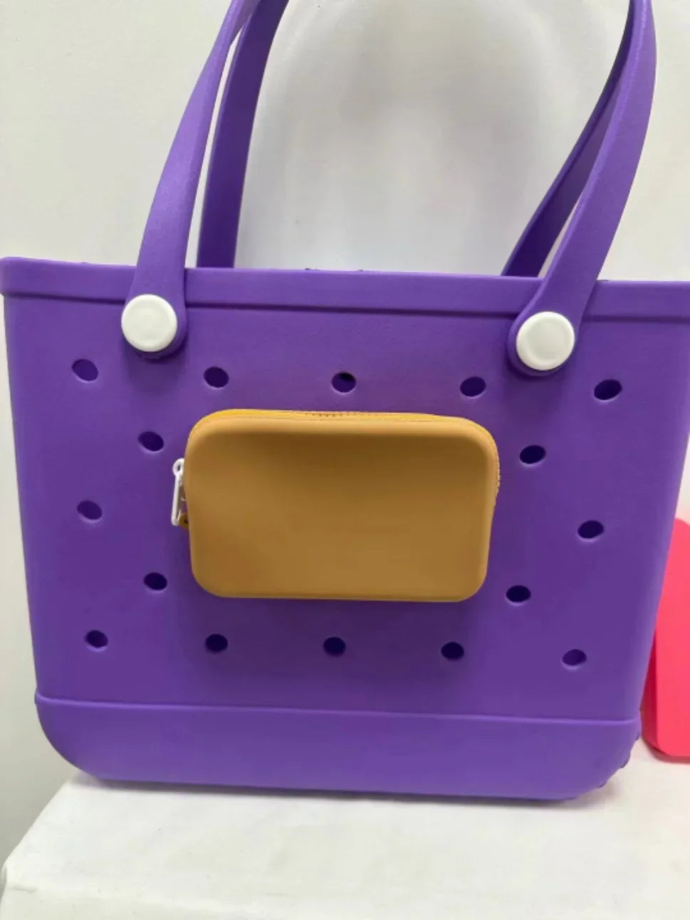 Portefeuille en Silicone, sac de plage, sac de rangement à main, panier EVA pendentif - Tropibag
