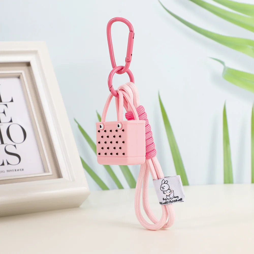 Porte-clés de sac de plage de Simulation de mode, pendentifs de sac pour femmes, pendentif Bogg, breloque de sac, accessoires de portefeuille - Tropibag