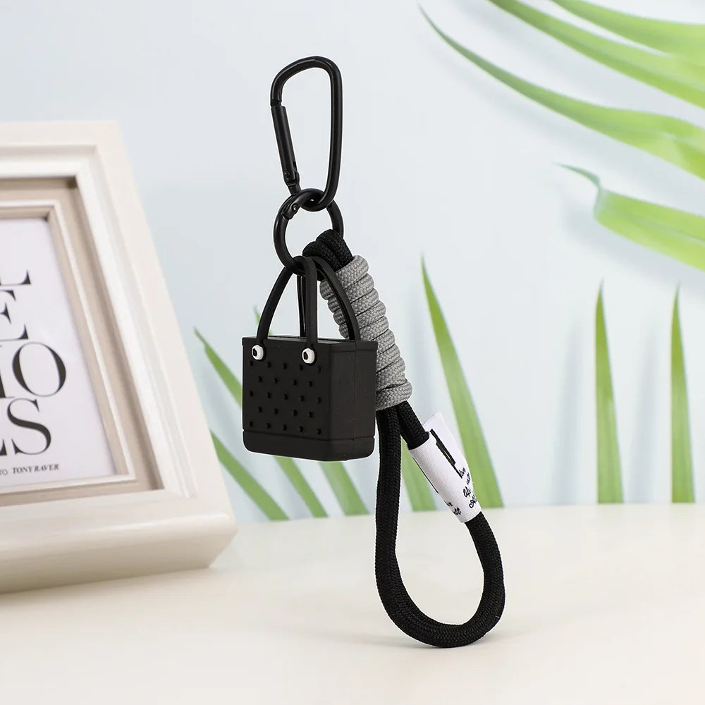 Porte-clés de sac de plage de Simulation de mode, pendentifs de sac pour femmes, pendentif Bogg, breloque de sac, accessoires de portefeuille - Tropibag