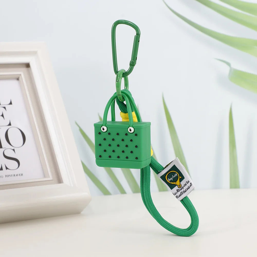 Porte-clés de sac de plage de Simulation de mode, pendentifs de sac pour femmes, pendentif Bogg, breloque de sac, accessoires de portefeuille - Tropibag