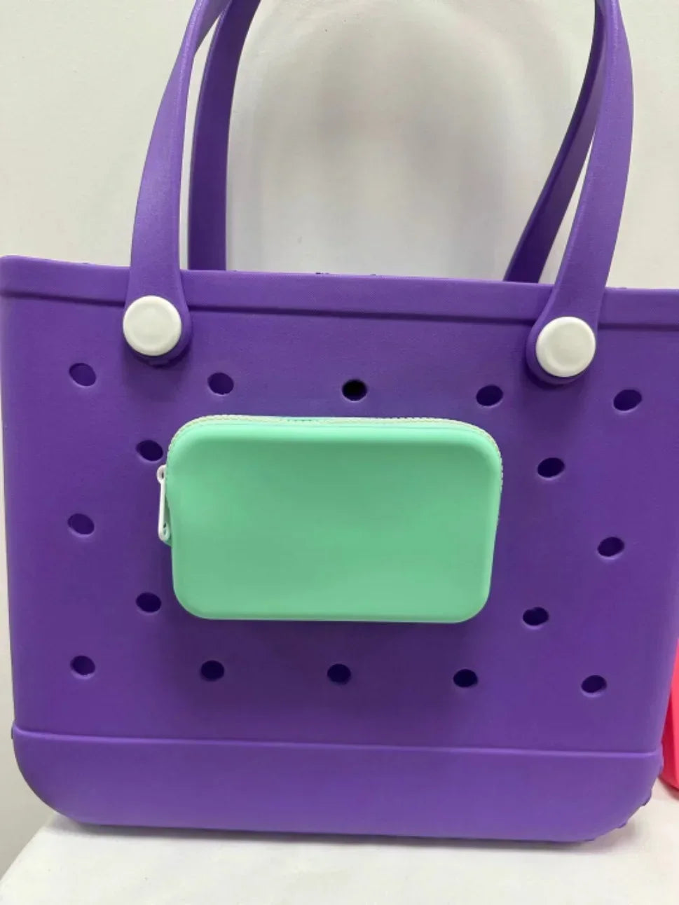 Portefeuille en Silicone, sac de plage, sac de rangement à main, panier EVA pendentif - Tropibag