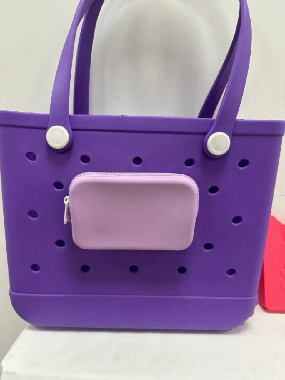 Portefeuille en Silicone, sac de plage, sac de rangement à main, panier EVA pendentif - Tropibag